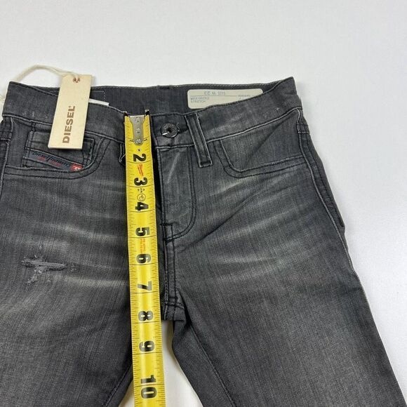 Diesel Women’s Jeans 23 0RZ62 Livier Super Slim Jegging Black Denim - Picture 5 of 12